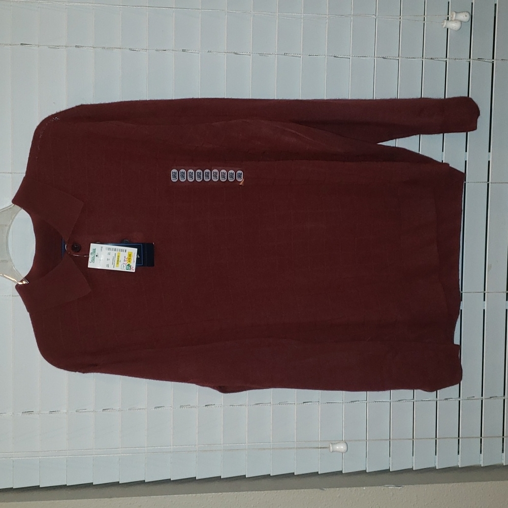 International waters long sleeve polo large NWT